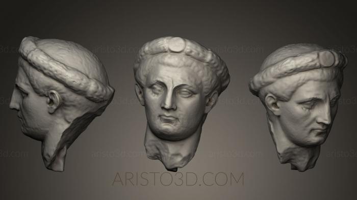 Busts and heads antique and historical (BUSTA_0262) 3D model for CNC machine